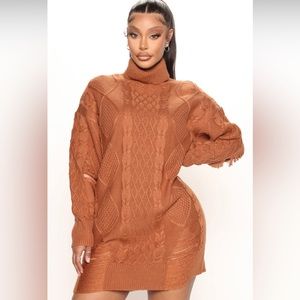 NWT- Sexy sweater dress with distress detail